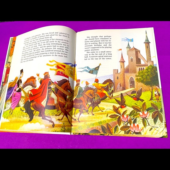 CLASSIC SLEEPING BEAUTY VINTAGE 80s COLLECTABLE HARDCOVER STORYBOOK - Picture 4 of 15